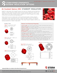 Electrical Bus Bar - Storm Power Components