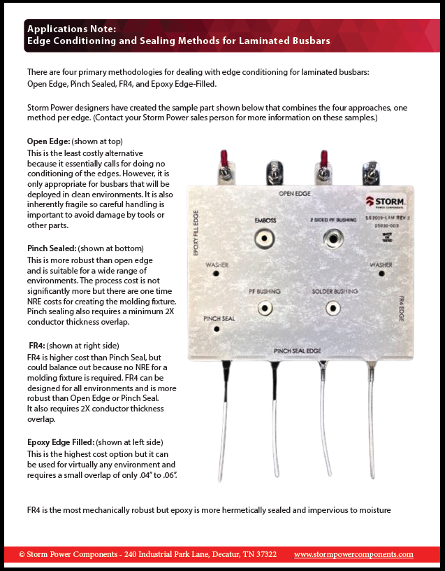 Laminated Busbar Edge Conditioning & Sealing Overview | Storm Power ...